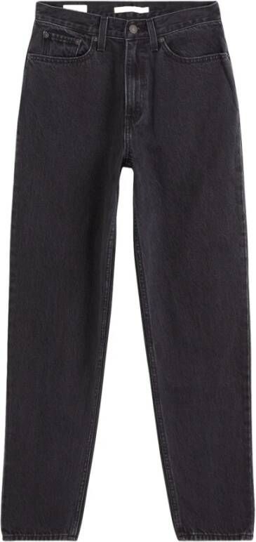 Levi's Zwarte jeans met hoge taille en relaxte pasvorm Zwart Dames