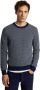L'Exception Paris Gerecyclede wollen jacquard trui Blauw Heren - Thumbnail 1