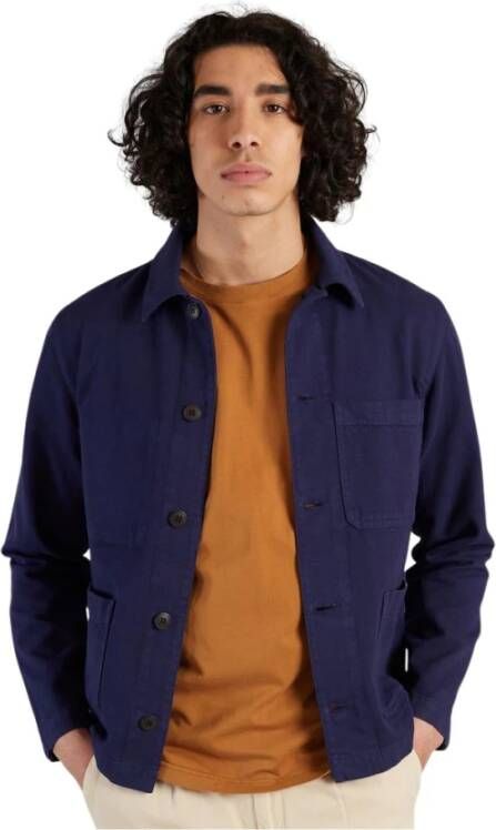 L'Exception Paris Katoenen canvas werkjas Blauw Heren