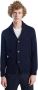 L'Exception Paris Merino sjaal kraag Cardigan Blue Heren - Thumbnail 1