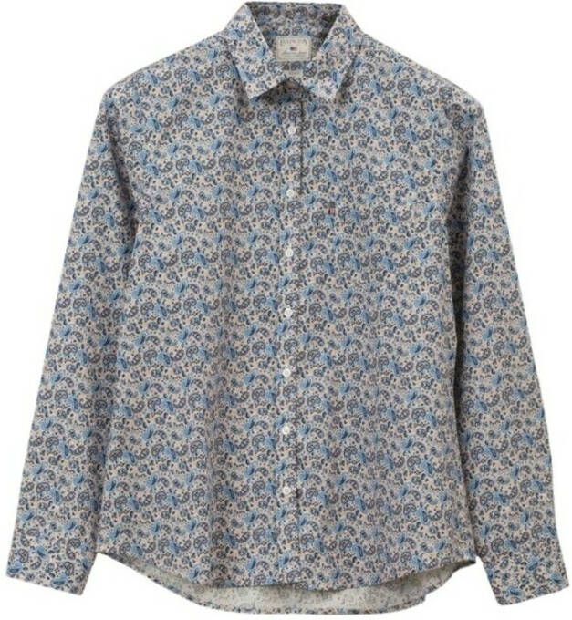 Lexington Emily Poplin Shirt Grijs