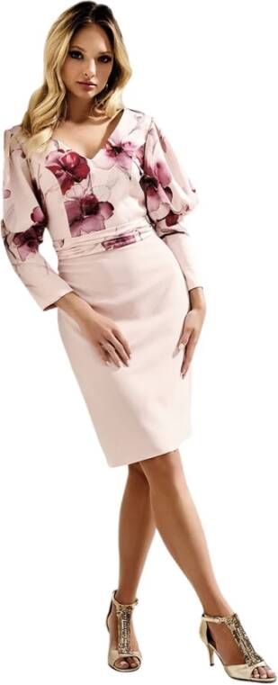 Linea Raffaelli 221-500-01 Jurk 221-500 roze 38 Roze Dames