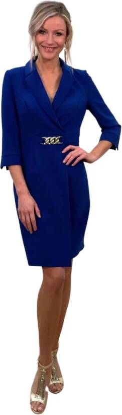 Linea Raffaelli Dag korte jurk Blauw Dames