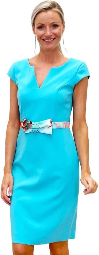Linea Raffaelli Jurk Blauw Dames