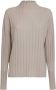 Lisa Yang Inga Sweater Stone Kasjmier Geribbeld Stretch Grijs Dames - Thumbnail 1