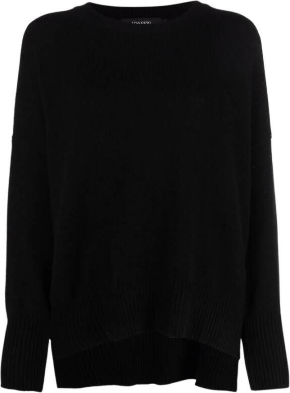 Lisa Yang Round-neck Knitwear Zwart Dames