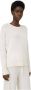 Lisa Yang Kasjmier U-Hals Sweater Wit White Dames - Thumbnail 1