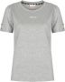 Liu Jo Aansluitend T-shirt met ronde hals en glanzend zilverdraad Grijs Dames - Thumbnail 1