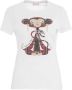 Liu Jo Mode T-Shirt Wit LiuJo Monkey White Dames - Thumbnail 1