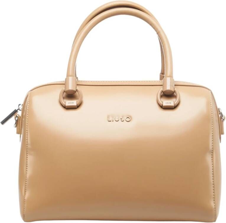 Liu Jo Beige Aw23 Dames Handtas Stijlvol en Ruim Beige Dames