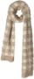 Liu Jo Beige Gebreide Geruite Jacquard Sjaal Beige Dames - Thumbnail 1