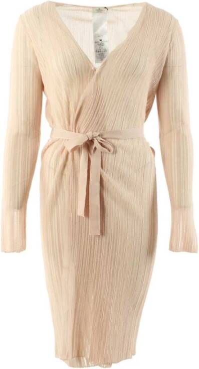 Liu Jo Beige Gebreide Jurk Beige Dames