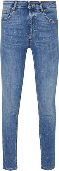 Liu Jo Blauwe Denim Skinny Jeans met Hoge Taille Meerkleurig Dames