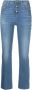 Liu Jo Cropped Denim Jeans met elastische inzet Blue Dames - Thumbnail 3
