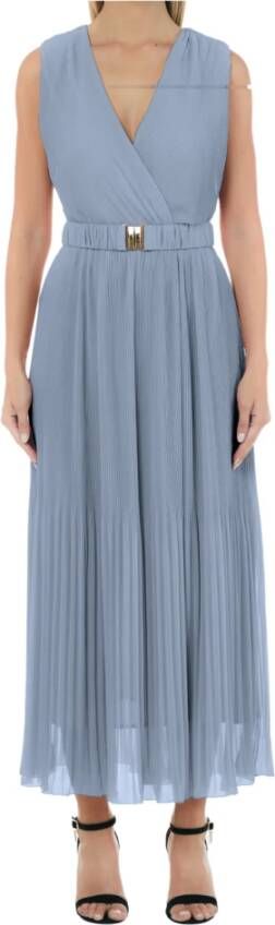 Liu Jo "Blauwe Midi Jurk" Blauw Dames