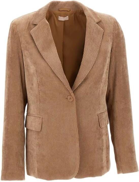 Liu Jo Klassieke Navy Blazer Beige Dames
