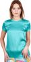 Liu Jo Collectie 1 Dames T-shirt met Korte Mouwen Blauw Dames - Thumbnail 3