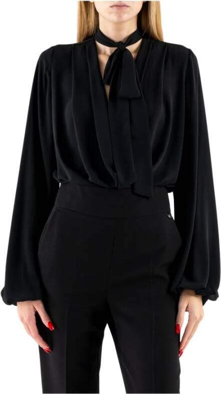 Liu Jo Georgette Ballonmouw Body Zwart Dames