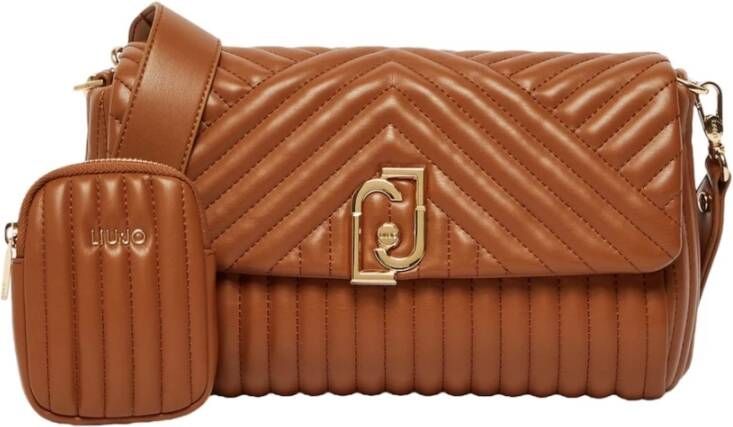Liu Jo Bruine leren Cross Body tas Bruin Dames