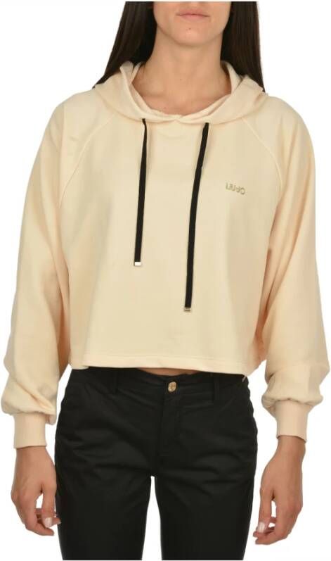 Liu Jo Easywear Cropped hoodie Oliver pastelgeel