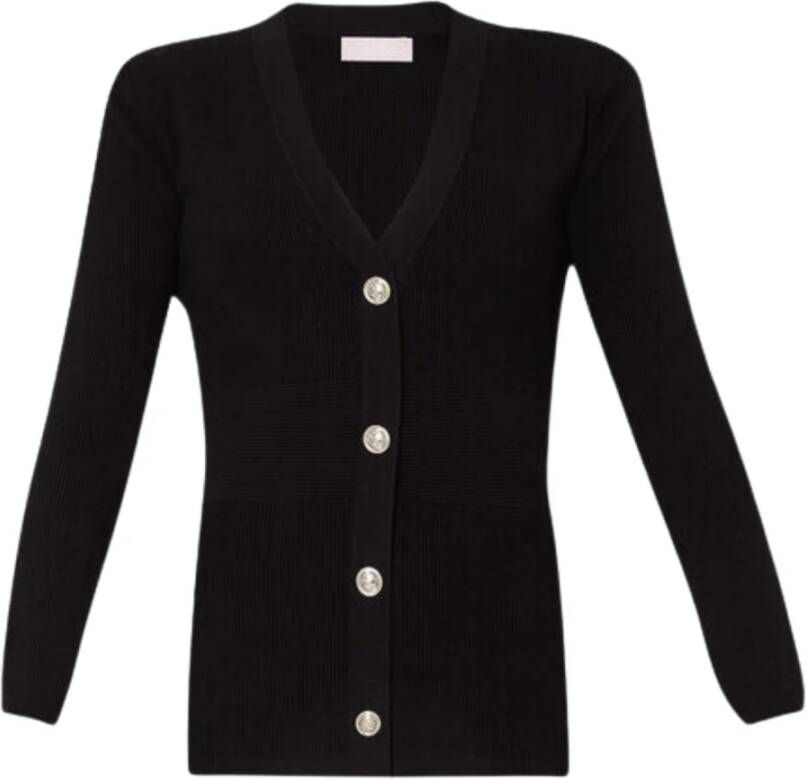 Liu Jo Zwarte Shirt 100% Samenstelling Productcode: Mf3425Ma18F Black Dames