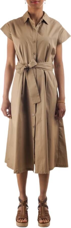 Liu Jo "Casual Overhemdjurk Wa3163 T3051" Beige Dames