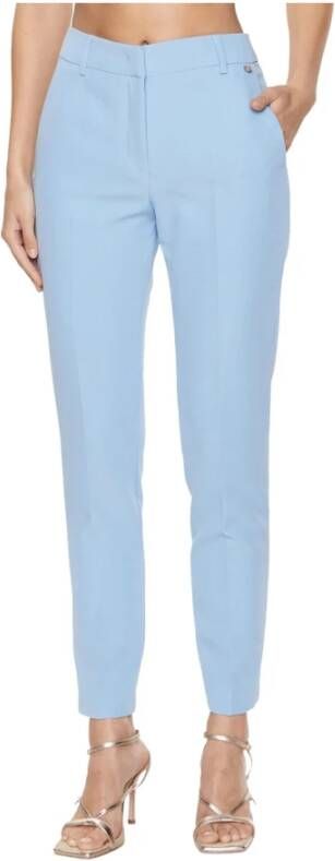 Liu Jo Celeste Blue Heaven Slim-fit Broek Blauw Dames