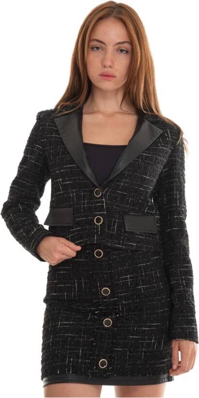 Liu Jo Chanel style jacket Zwart Dames