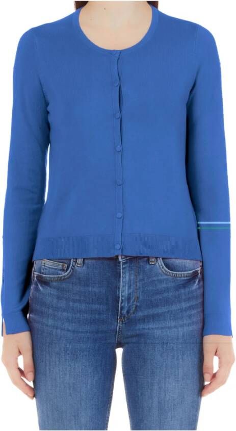 Liu Jo Clear Blue Cardigan Sweaters Blauw Dames