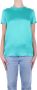 Liu Jo Collectie 1 Dames T-shirt met Korte Mouwen Blauw Dames - Thumbnail 5