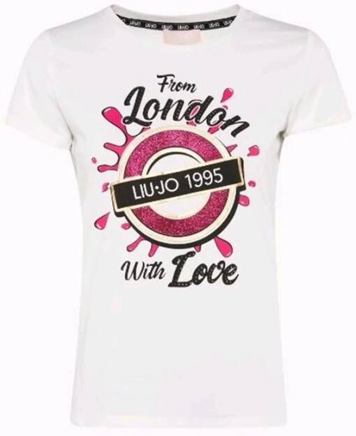 Liu Jo Comfortabel Katoenen T-Shirt Wit Dames