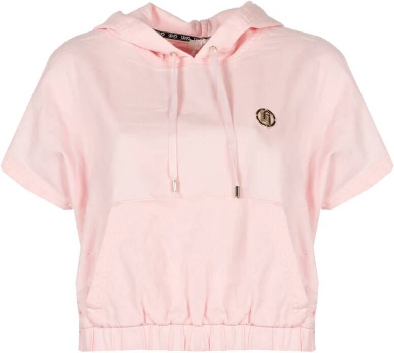 Liu Jo Comfortabele en stijlvolle hoodie Roze Dames