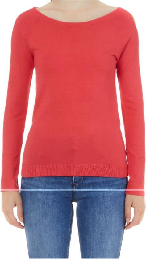 Liu Jo Coral Red Sweaters Blijf warm en stijlvol Rood Dames