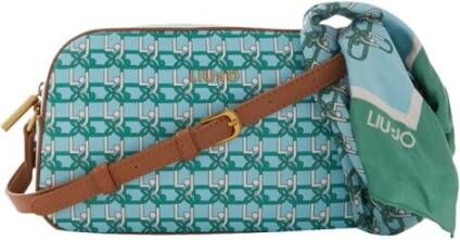 Liu Jo Turquoise Cross Body Tas met D-Camerahoesje Blauw Dames
