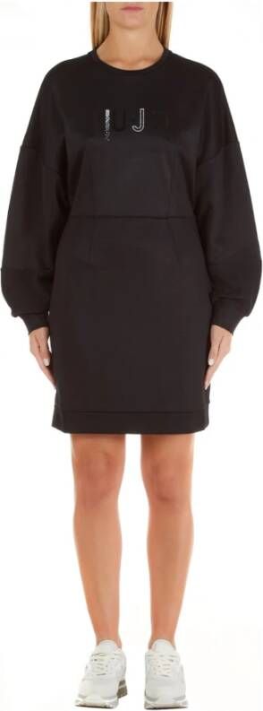 LIU JO SPORT Knielange sweatjurk met labelstitching