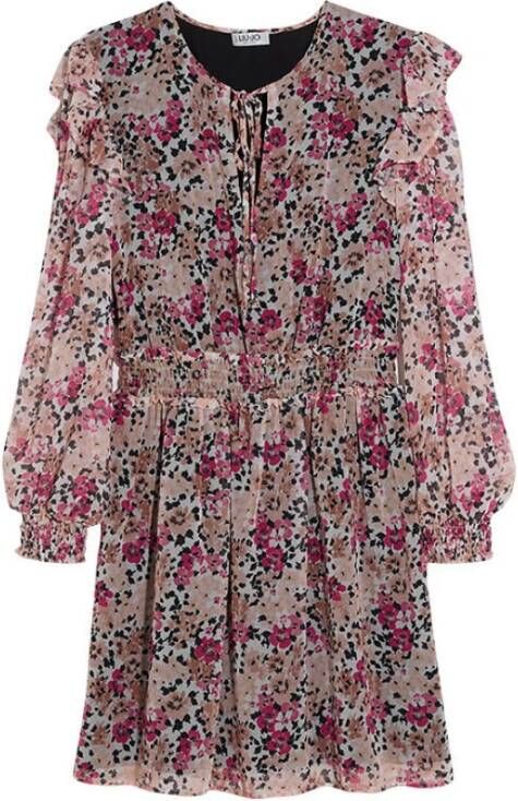 Liu Jo Bloemen zomerjurk Pink Dames