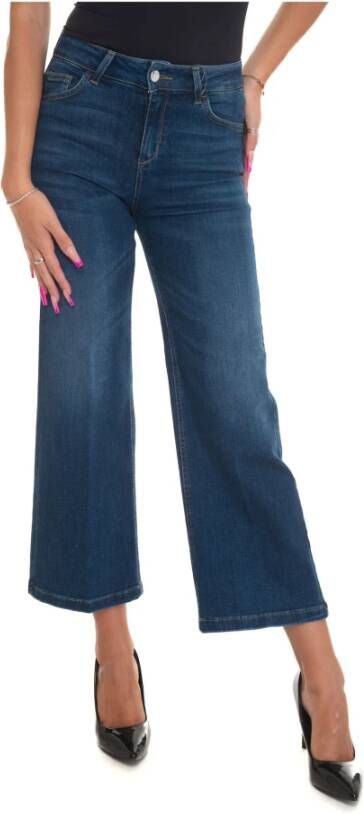 Liu Jo Denim Jeans met Medium Taille en Push Up Technologie Blauw Dames