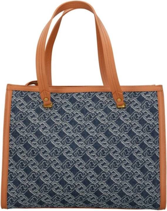 Liu Jo Denim Logo Shopper voor modieuze vrouwen Blauw Dames