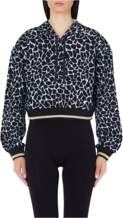 Liu Jo Dierenprint hoodie Zwart Dames