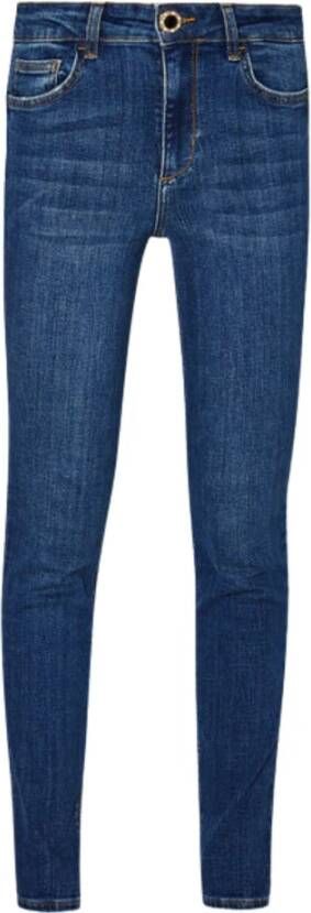 Liu Jo Blauwe Jeans met Gebruikte Wassing en Vernietigde Details Blue Dames - Foto 7