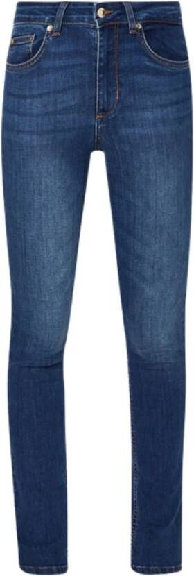 Liu Jo Divine Vita Alta Skinny Jeans Blauw Dames