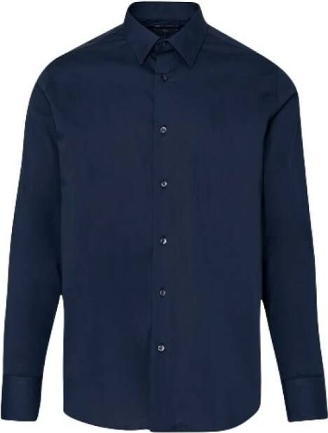 Liu Jo Donkerblauw Slim Fit Overhemd Blauw Heren