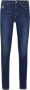 Liu Jo Slim-Fit High-Waisted Jeans met Fonkelend Logo Blauw Dames - Thumbnail 1