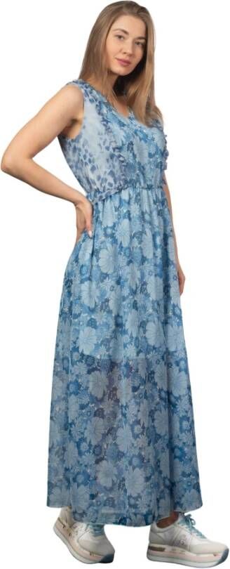 Liu Jo Verhoog je stijl met deze prachtige lange jurk Blauw Dames