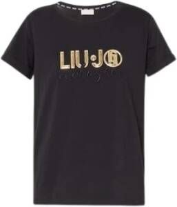 Liu Jo Duurzaam Zwart T-Shirt Zwart Dames