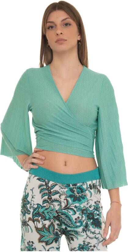 Liu Jo Elegante Blouse Ca3328-J1894 A4151 Blauw Dames