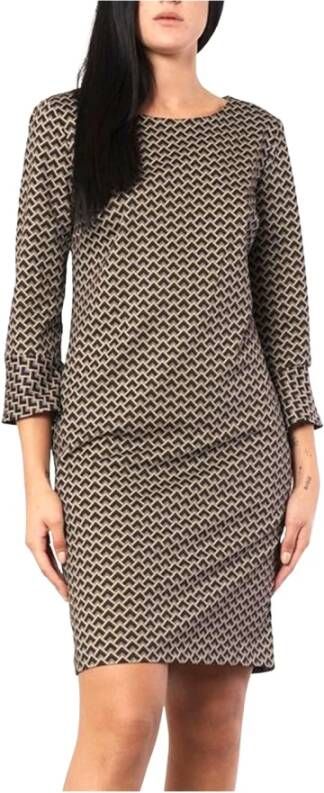 Liu Jo Elegante Damesjurk met 3 4 Mouwen Grijs Dames