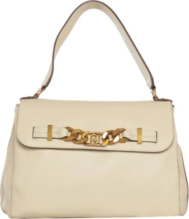 Liu Jo Elegante Gewatteerde Ketting Handtas Beige Dames