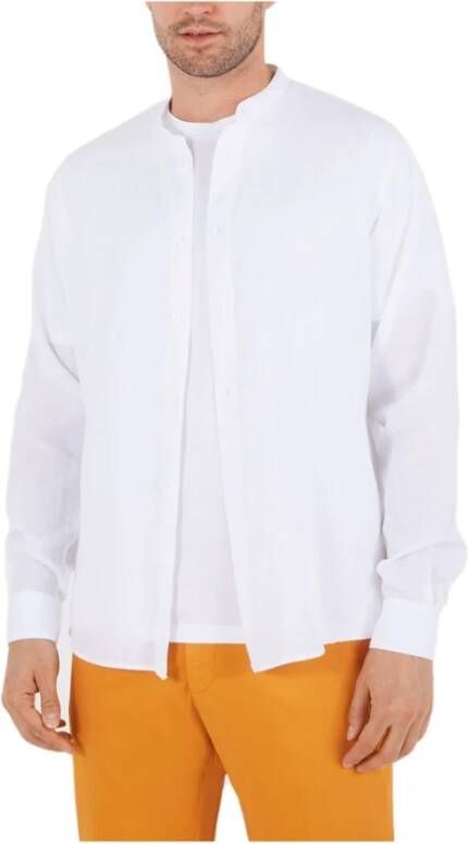 Liu Jo Elegante Linnen Tencel Shirt White Heren