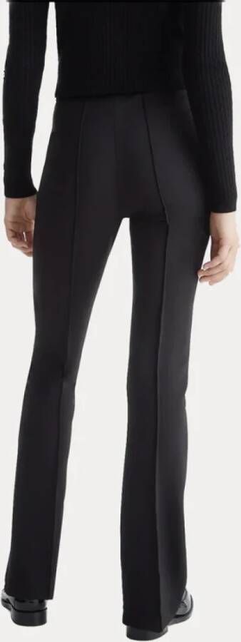 Liu Jo Elegante broek met hoge taille en wijde pijpen Black Dames